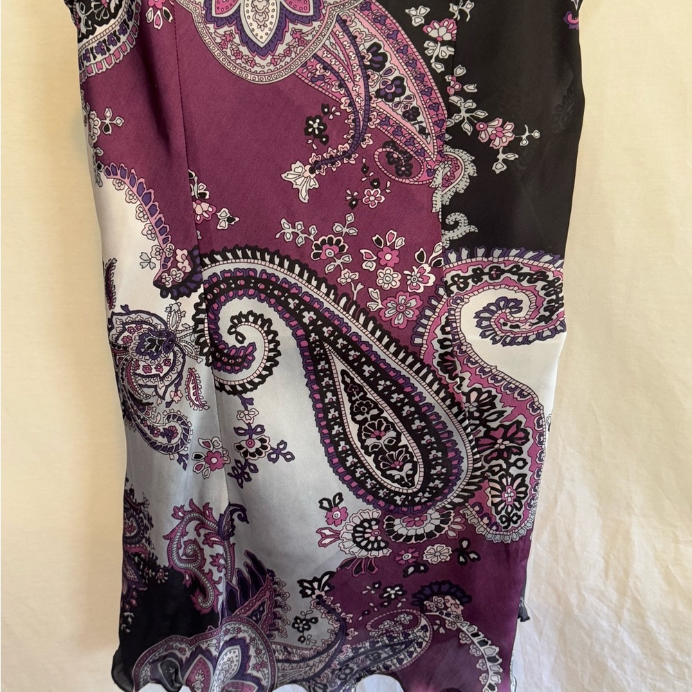 Dressbarn Purple and Black Sleeveless Blouse - Picture 8 of 13